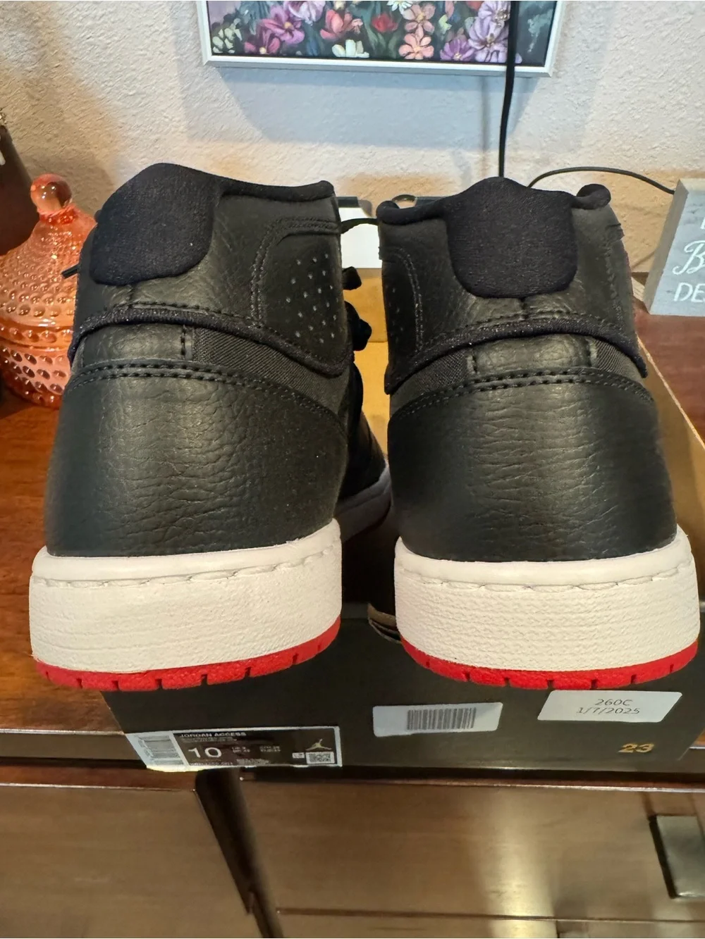 Nike Air Jordan Access Black Gym Red White Men’s Size 10